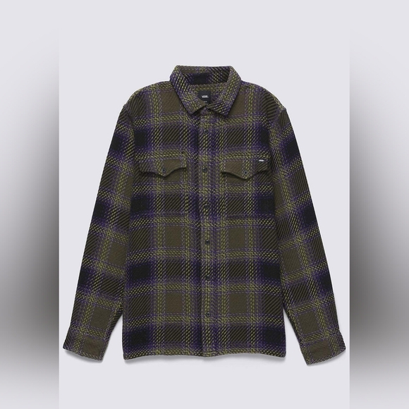 NWOT Vans Men's [L] Saviano Woven Long Sleeve - Picture 3 of 4